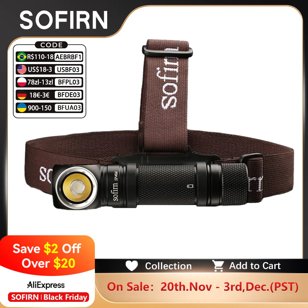 Latarak Sofirn-SP40A LH351D za $29.08 / ~108zł