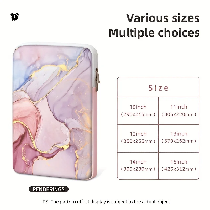 Marble Pattern Laptop Liner Bag 14 Inch 15 Inch Laptop Bag 4