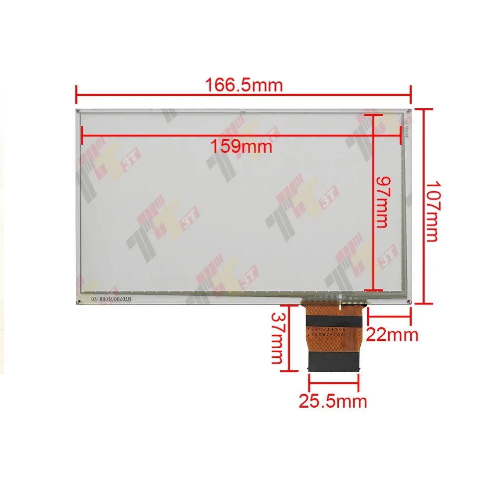 Toyota Aygo 및 Citroen C1 Peugeot 108 Navi 라디오 플레이어(2018-2022)용 7인치 터치 패널 디지타이저