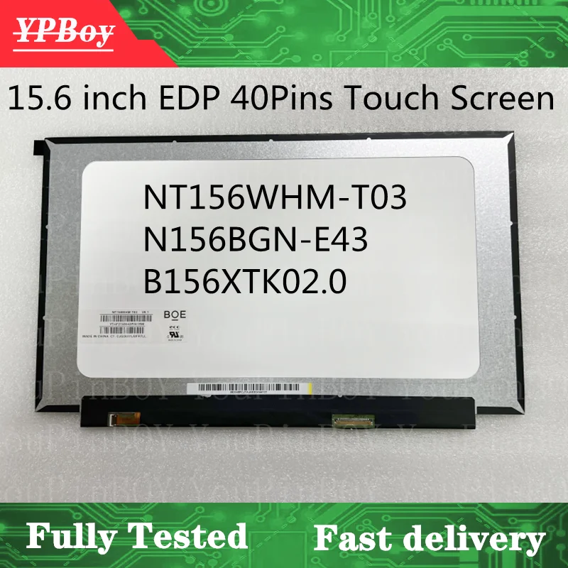 Digitizer LCD LED For BOE NT156WHM-T03 New 15.6" HD Touch Screen 