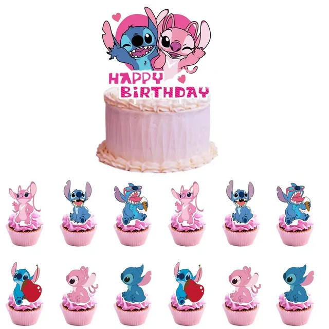 10 Pcs Lilo et Stitch Cake Topper Fête d'anniversaire des enfants Décoration  de gâteau Lilo et Stitch Theme Party Fournitures