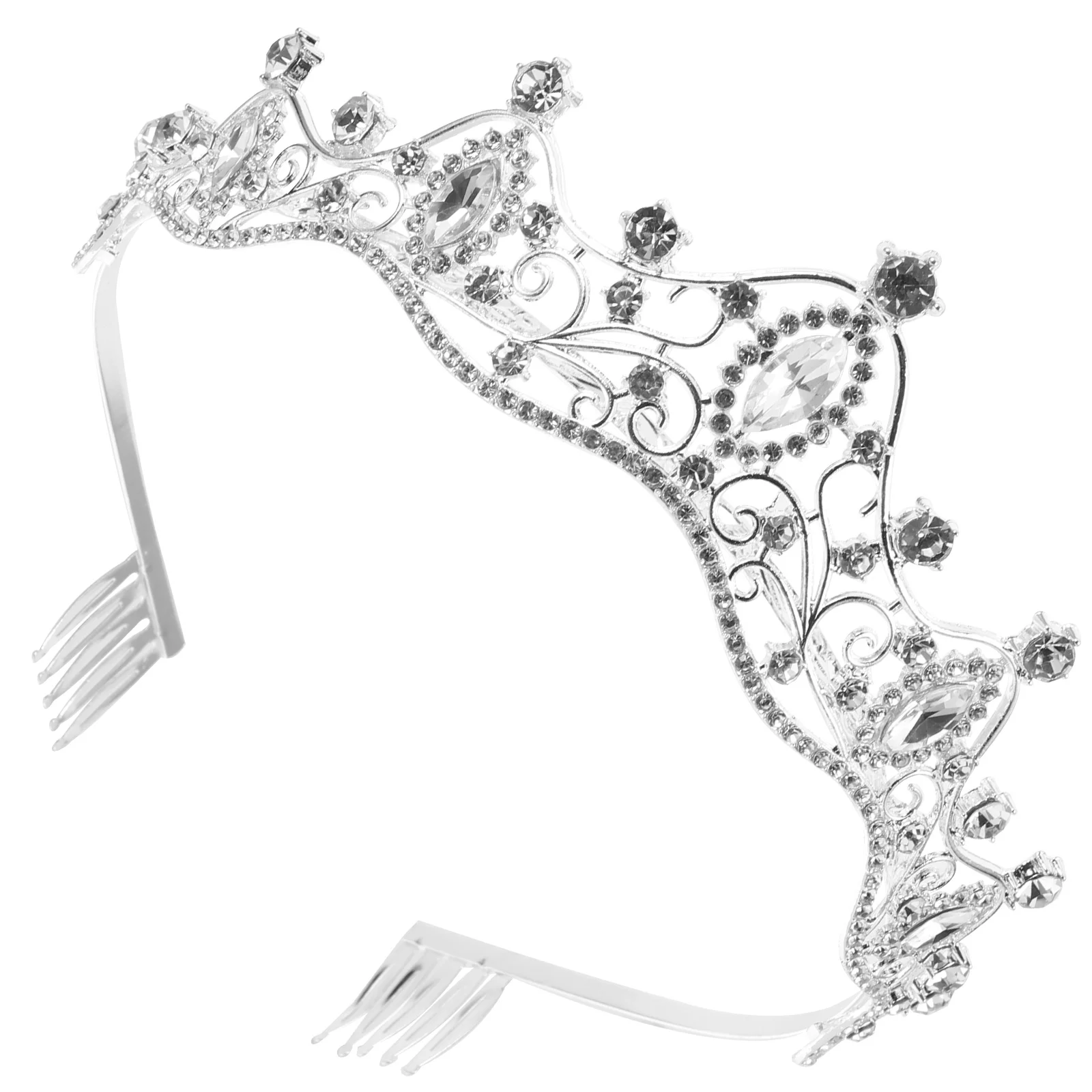 

Bridal Headband Crown for Bride Wedding Tiara Headgear Pageant Crowns Women Rhinestones Birthday Accessories The