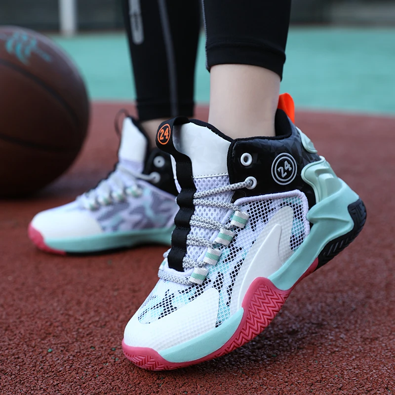 Autumn Children Basketball Shoes Boy's Mesh Basket Boots Antislip Rubber Sole Little Kid Big Kids Fitness Casual Sneakers sports shoes,kids sneakers,kids shoes,kids sports shoes