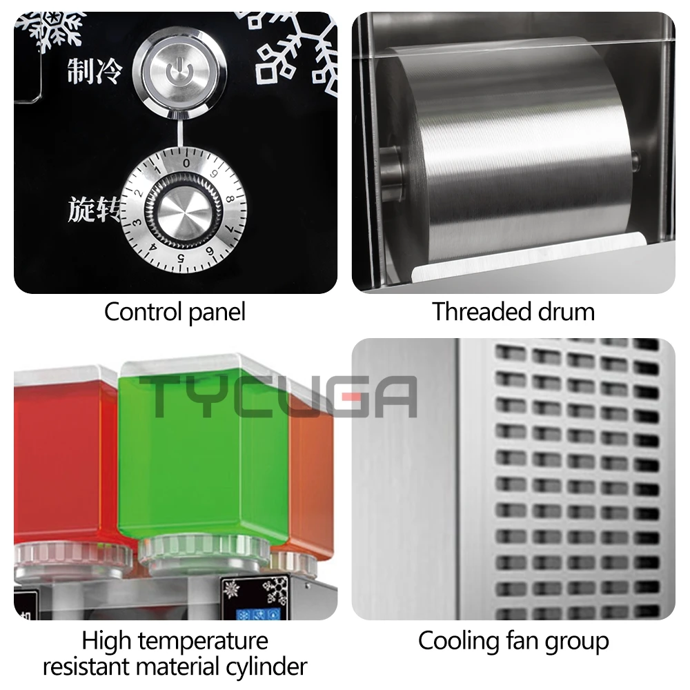 180KG/24H Snowflake Ice Shaving Device 1200W Ice Maker Snow Shaver Machine Shaved Ice Korea Bingsu Soft Ice Shaving Maker 110V 6