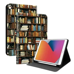 Stylish Tablet Cover with Pen Holder and Stand Feature - iPad 7th8th9th 10.2 (PDY - 9)