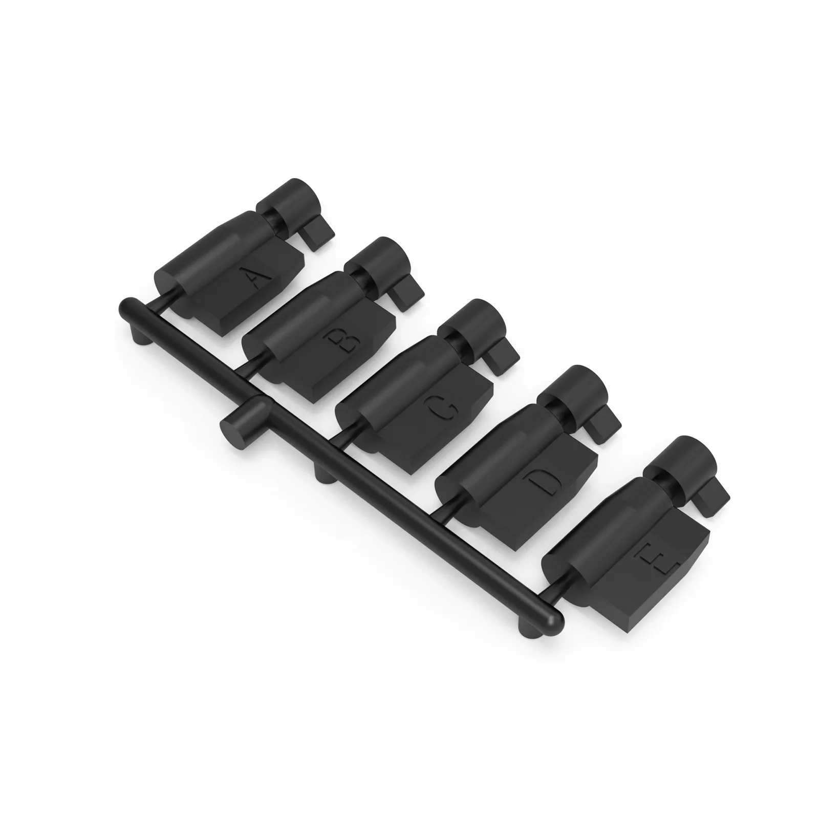 Disposable Permanent Lock Plastic Keys for Male Sissy Chastity Cage Holy Trainer Forever Lock 5 Pieces Cock Cage Accessory