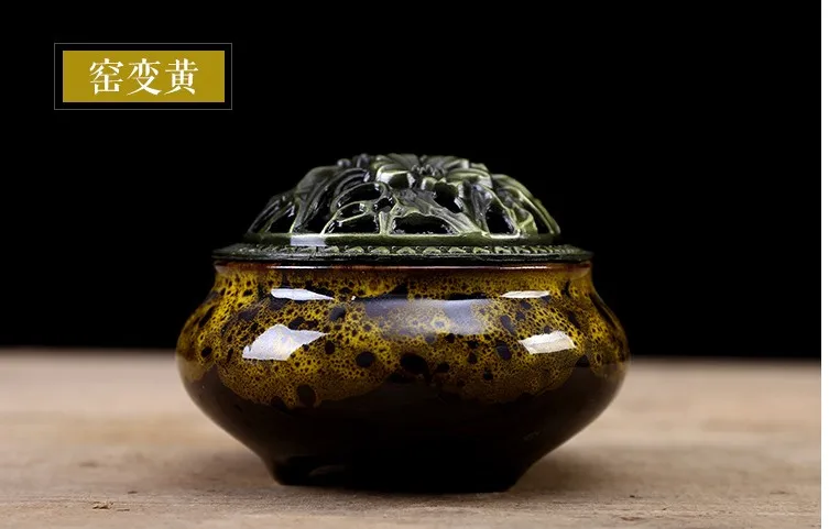 Ai velvet smoked Ai artifact bar smoked house household box ceramic aromatherapy furnace Buddhist supplies alloy