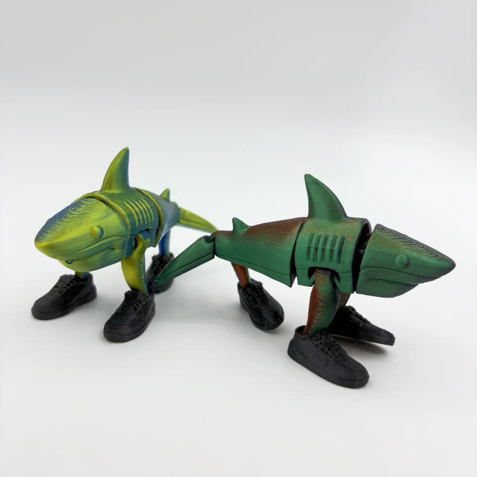 3D プリント Brainrot 装飾品 Tralalero Tralala ミームサメ置物 3D