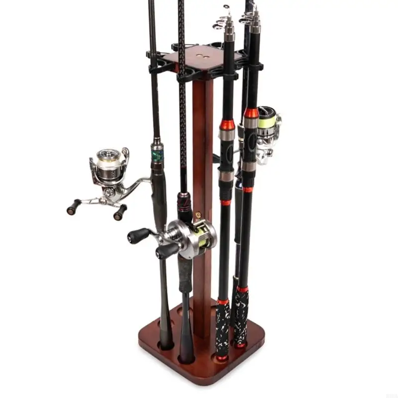 【Deal】 Fishing Rod Rack Floor Stand Vertical Fishing Rod Storage Holder Fishing Equipment Organizers Fishing Rod Racks