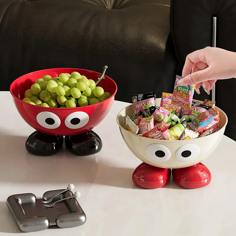 Uforu Food Grade Fruit Bowl Large Capacity Detachable Snack Container Cute Creative Fruit Tray for Kitchen Countertop - Image 4