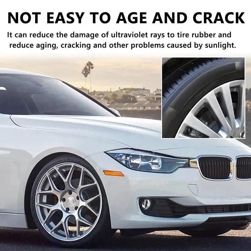 Tire Coating Spray High Gloss Hydrophobic Sealant Wax Car Wheel Polishing Brightener Auto Care Re-Black Tire Refurbishing Agent car tire wax,tire polishing paste