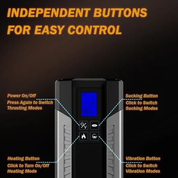 Digital Display Telescopic Vibration Heating Automatic Male Masturbation Cup Blowjob Machine Real Vagina Vacuum Sext Toyes Men