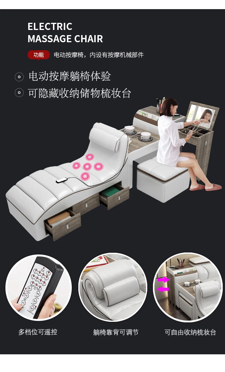 MANBAS Multifunctional Tech Smart Bed Frame with Ultimate Comfort and Massage Function Tatami Genuine Leather Upholstered Camas