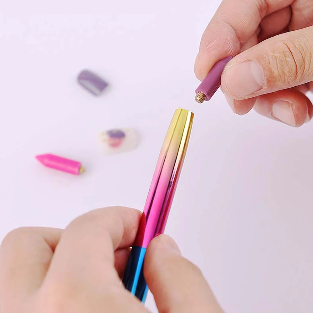 Wax Diamond Painting Pen Wax Pencil Nail Art Dual-ended Dotting Pen for  Cross Stitch Embroidery - AliExpress