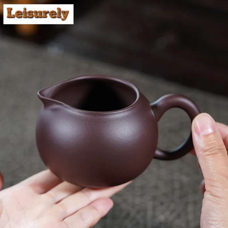 240ml Yixing Zisha Tea Pitcher Divide Tea Cha Hai Dispenser Household Justice Cup Fair Mug Chinese Tea Set Decoration Supplies