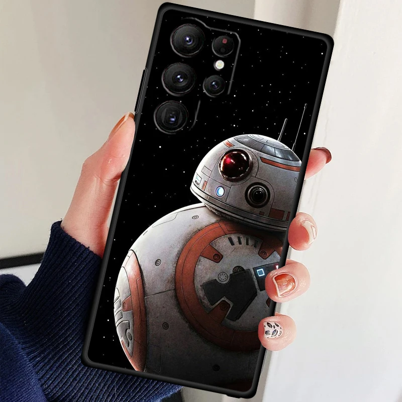 Disney Star wars For Samsung Galaxy S24 S23 S22 S21 S20 FE S10 S9 S10E S8 Plus Ultra Lite 5G Black Phone Case