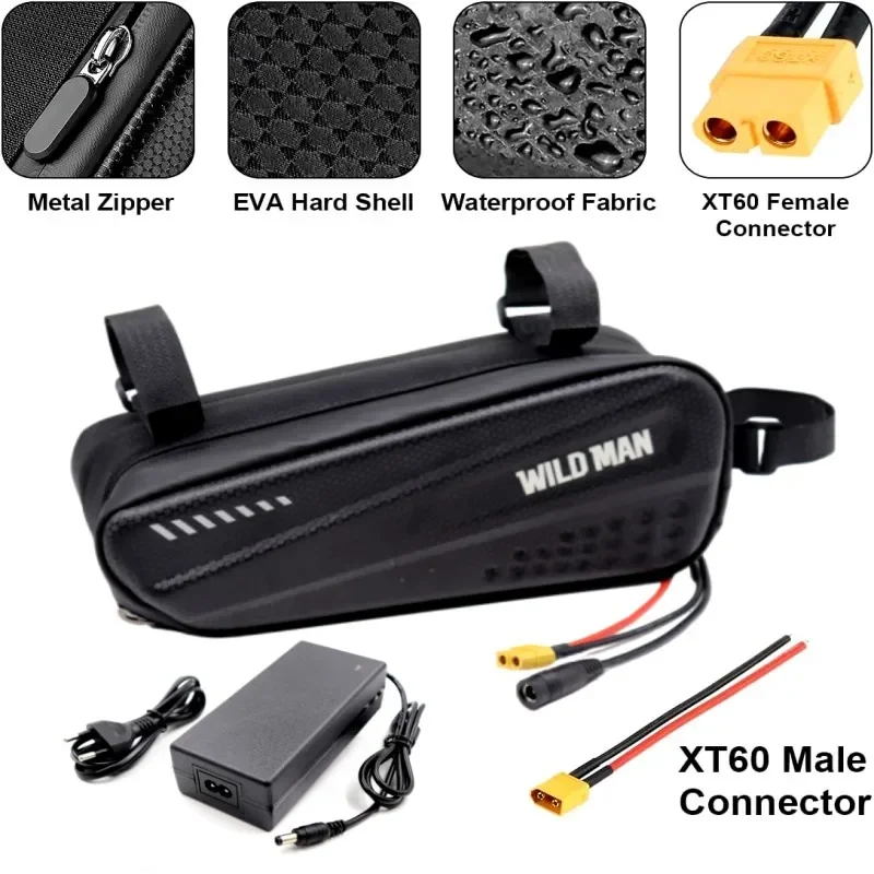 Sa5e55b6246434f6bb47a6fc9534cfa78m 36V, 48V, 10Ah, 18650 Rechargeable Lithium Battery Pack 10S3P, 13S3P, 500W Power Bicycle Scooter Electric Vehicle with Waterproof Bag Mallzona