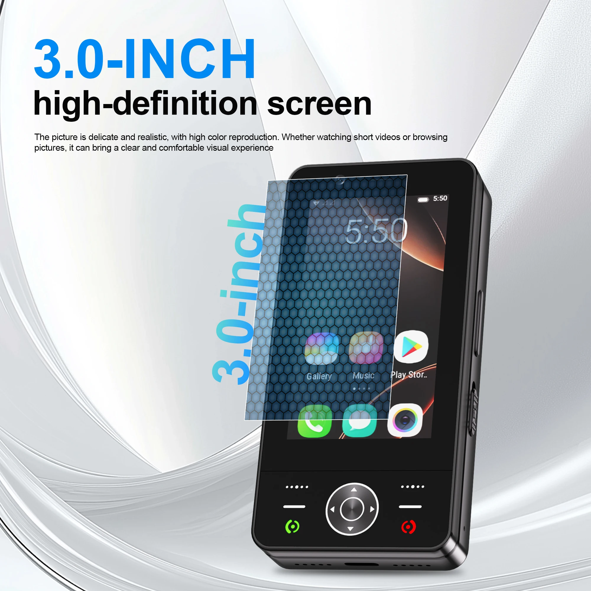 SERVO 4G LTE Silde Mini Smartphone Dual SIM Card Android OS RAM 2GB ROM 16GB WhatsAPP WiFi Hotspot 3.0" Touch Screen Smart Phone