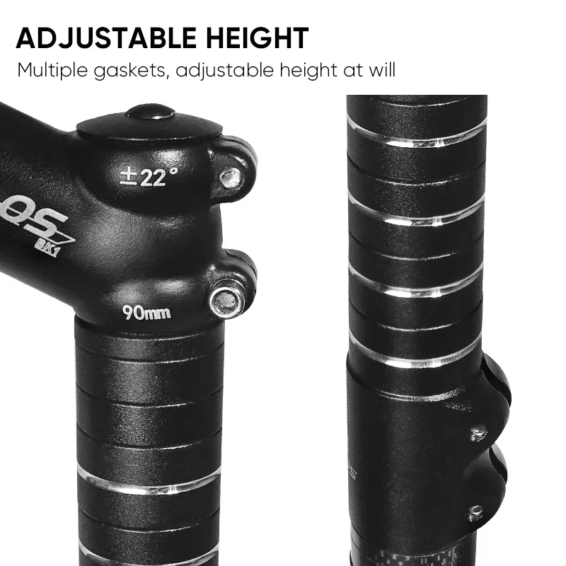 Bicycle Handlebar Adapter Rise Up 70/80/115/180/210mm Road Mountain Bike Stem Extender Raise