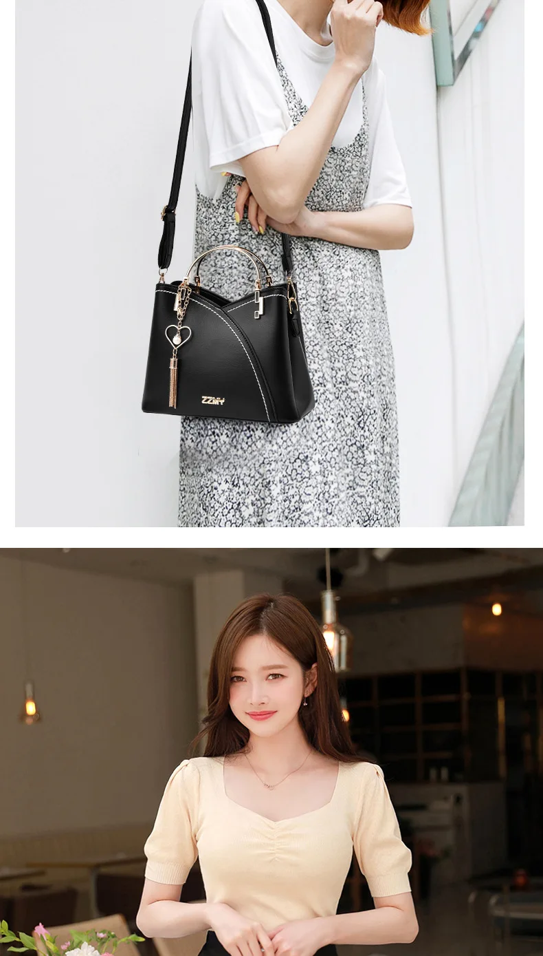 Modern women’s shoulder purse with spacious compartments