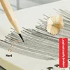 100/50Pcs/set Pencil HB Natural Hexagon Wooden Pencils for Children Painting Drawing Sketch Writing Stationery School Supplies 5