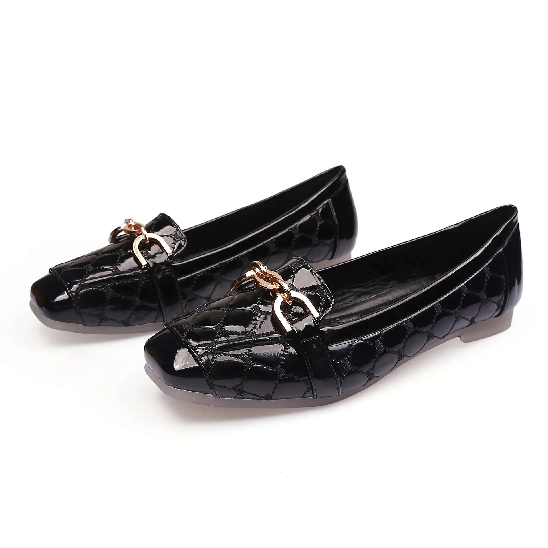 New Women Flat Shoes 2023 Casual Fashion Slip-on Ballerina Woman Flats Patent Leather Loafers Ladies Spring Autumn Lady Footwear 6