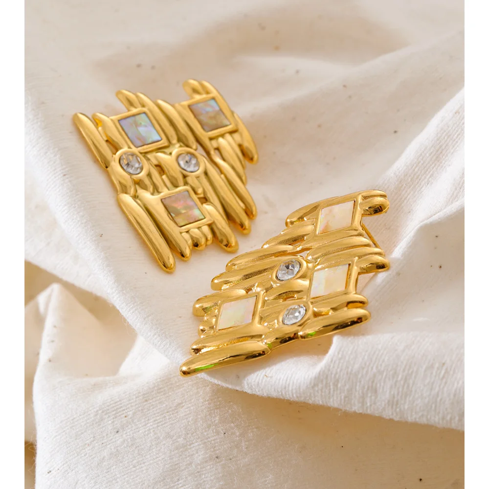 Yhpup Earrings Geometric Stud