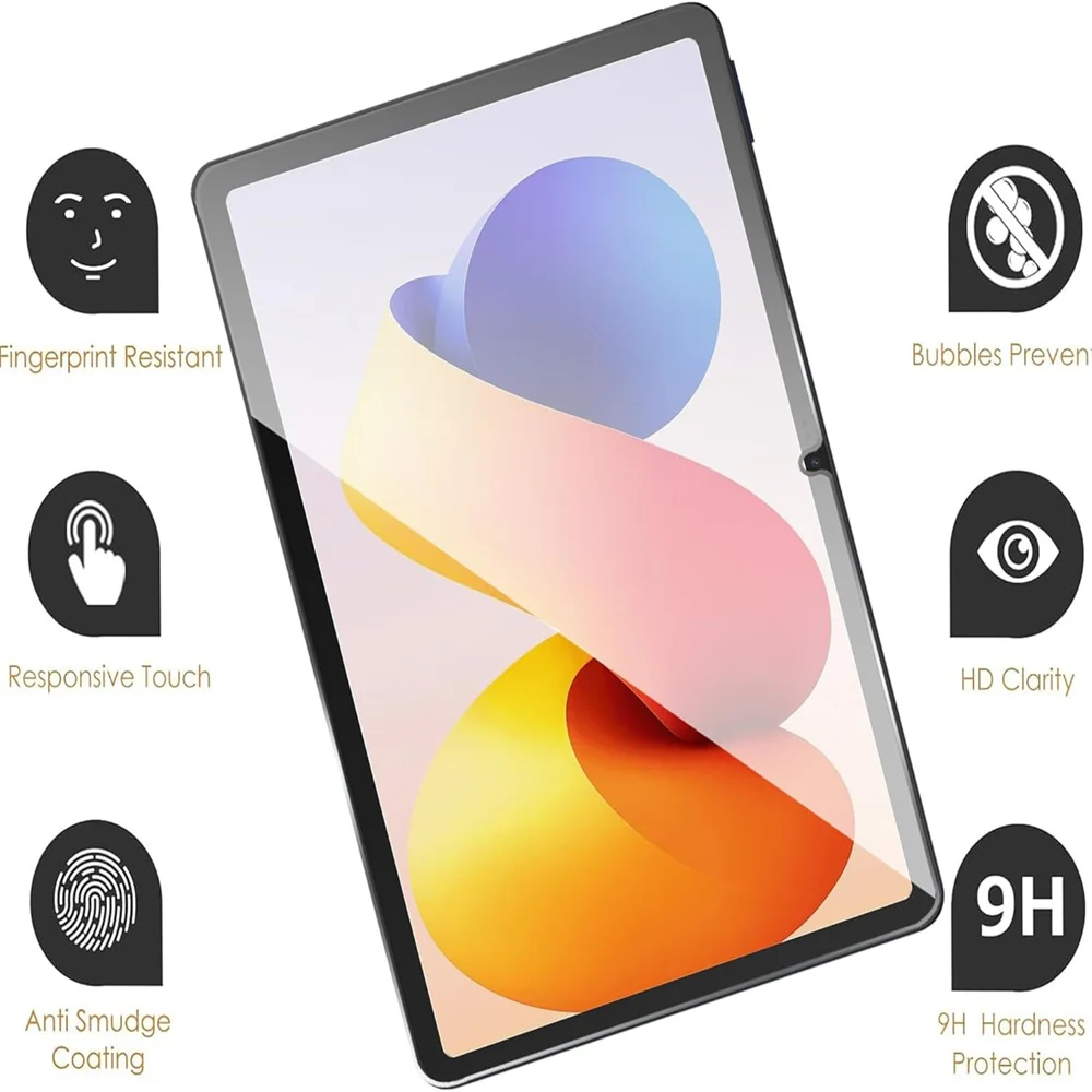 Premium 9H Tempered Glass Tablet Screen Protector - Anti-Scratch Protective Film