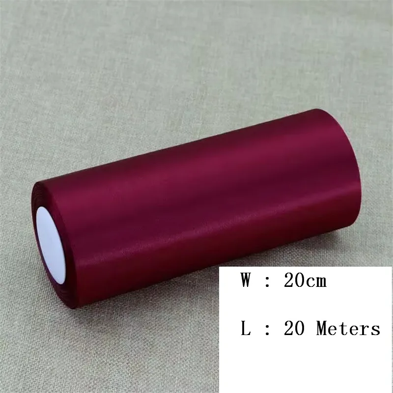 20cm/200 mm Super Wide Satin Ribbon Wedding Decoration Ceiling Wave 22 Yards/1 roll