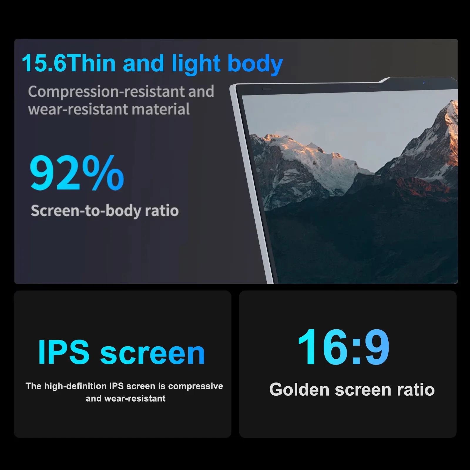 Computadora portátil Windows 11 Pro i9 de 15.6 pulgadas, PC con Intel Core i9 10980HK, 16 GB de RAM, 1 TB SSD, desbloqueo por huella dactilar, teclado retroiluminado. 4