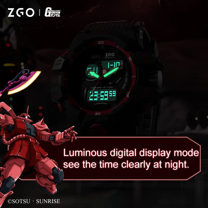 Gundam Mechanical Watch | Federation Gundam | Zaku Gundam