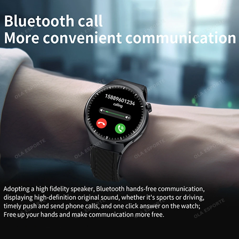 Smart Watch, Wireless Call/Dial, Multi Sport Mode, Multiple APP Reminder, Suitable for Every Friend, Compatible with IOS/Android