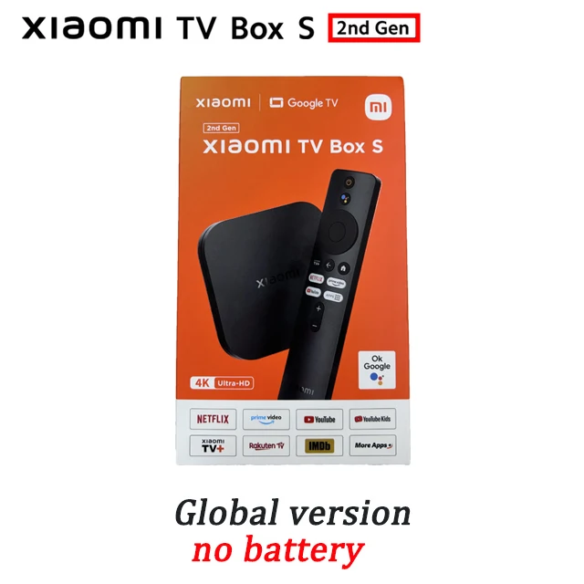 Xiaomi Mi Box S 2nd Gen 4K Ultra HD 2GB/ 8GB Media Player For Android TV -  Black