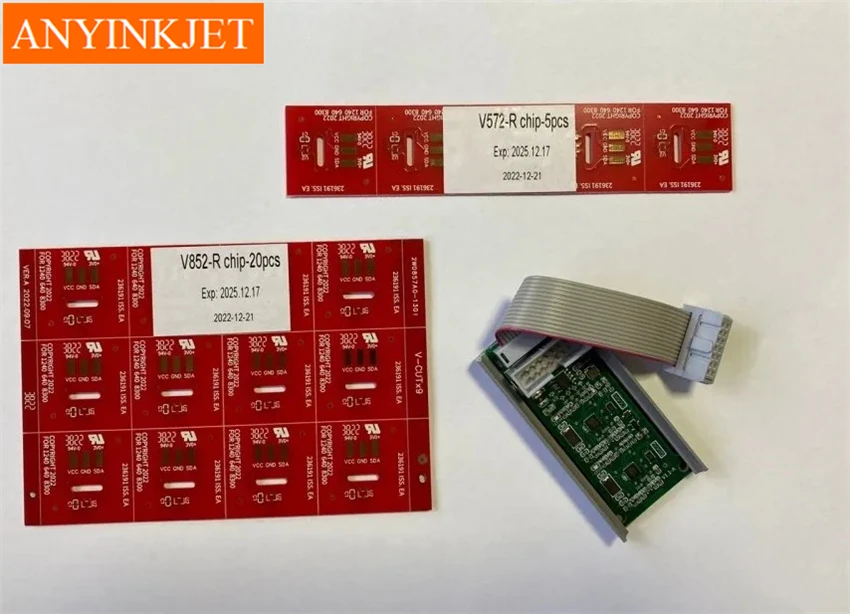 High quality V7205-D V7206-D V7201-D V7208-D chip RFID use for Videojet 1240 1280 inkjet coding printer chip 20pcs