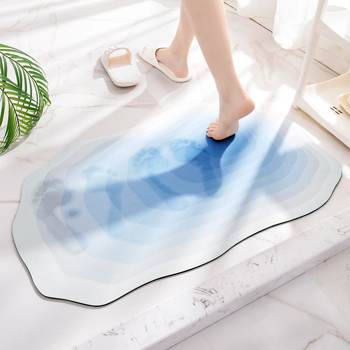 DEXI Floor Mat Bath Mat Water Absorbent Rug Diatom Mud Foot Rug Bathroom Door  Mat - AliExpress