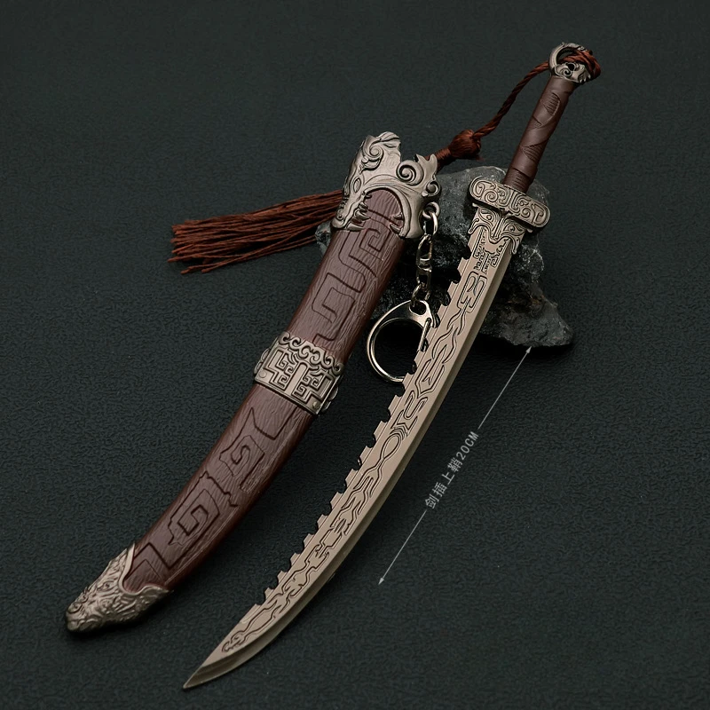 Wo Long: Fallen Dynasty Weapon Guding Blade Ancient Weapon 22cm Game Peripheral Metal Samurai Sword Weapon Model Gifts Toys Boys 2