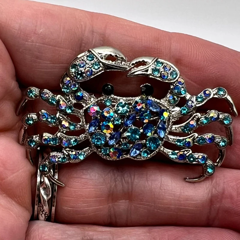 Broche Fantaisie Femme Tortue Verte - Bijou Animal élégant, Thème Mer, Bleu, Neuve Avec étiquette