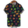 3d Mask Print Men's Shirt Summer lucha libre Short Sleeve Shirt  Casual Hawaiian Shirt For Men Loose Clothing Mexican Wrestling 3