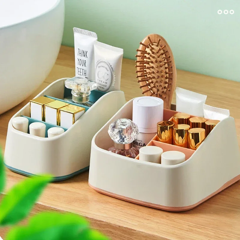 

Office Desktop Organizer Air Conditioner Remote Control Student Stationery Miscellaneous 4 Compartment Desktop Organizer