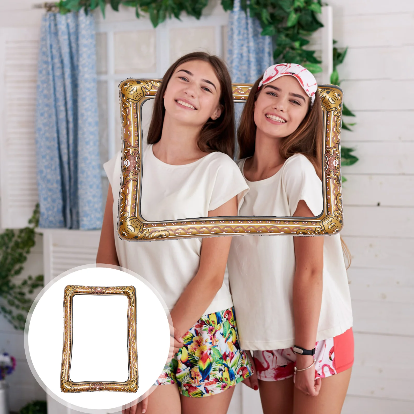 

PVC Inflatable Photo Frame Party Party Holding Selfie Photo Frame Beautiful Selfie Picture Frame Chic Photo Booth Prop