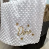 Personalized Name with Star Baby Blanket Custom Soft Cotton Newborn Baby Blanket Embroidery Name Baby Shower Gift Blanket Supply 1