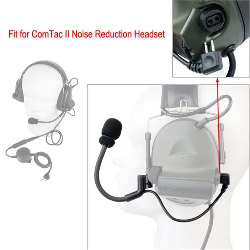 Tactical Microphone Replacement Accessori Tactical COMTA II /COMTA III Headset Militar Airsoft Shooting Hunting Headphones