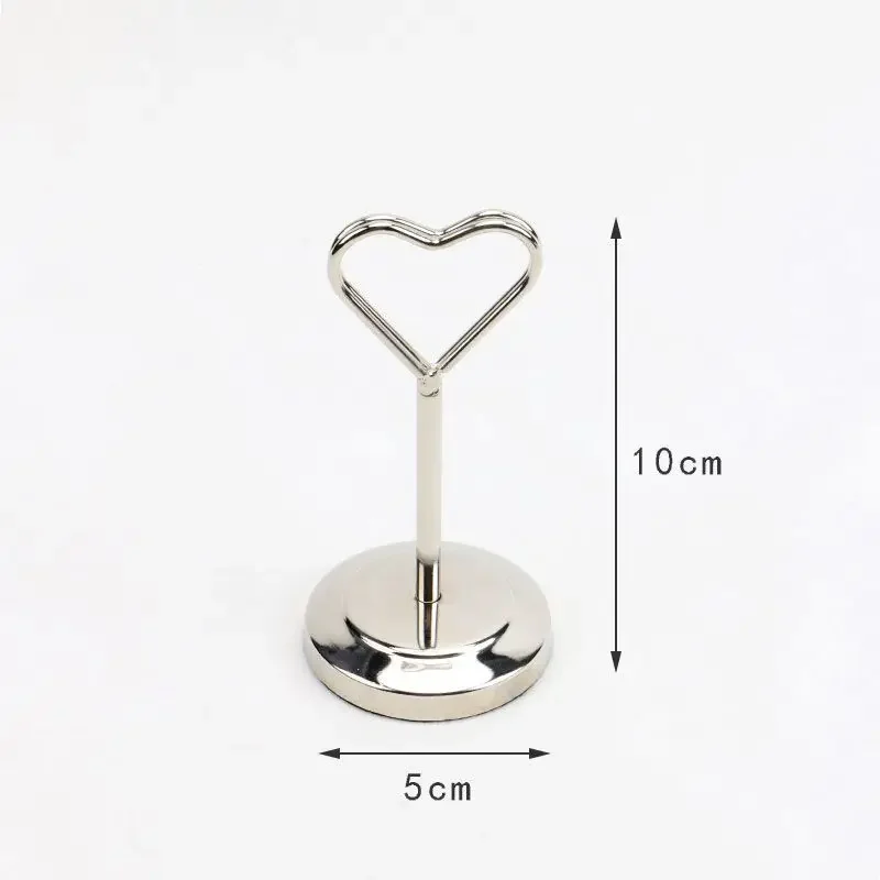 Stylish Stainless Steel Place Card Holders for Weddings, Banquets, and Special Events-Durable & Elegant Decor