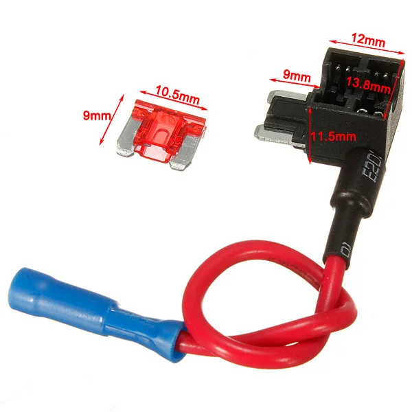 12V Mini Kleine Medium Size Auto Zekeringhouder Add A Circuit Tap