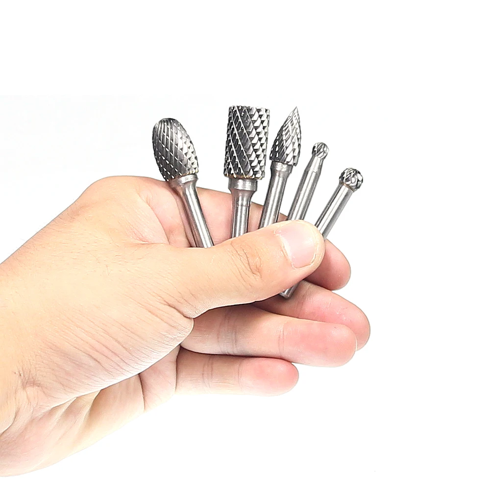 Set Di 4 Frese In Carburo Di Tungsteno - Gambo 6mm, Per Lavorazione Legno E Metallo - Foto 6