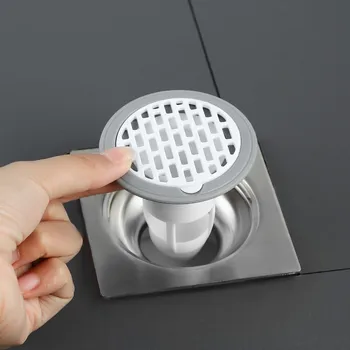 Bath Shower Floor Drain Strainer Cover Plug Trap Silicone Anti-odor Sink Bathroom Water Filter Insect Prevention Deodorant 1