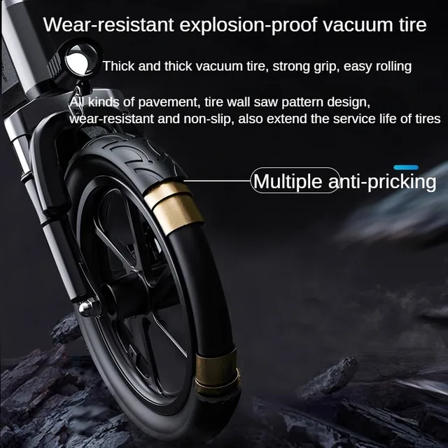 E-bike Dobrável QIYOU: O Companheiro Perfeito para Compras e Transporte Urbano