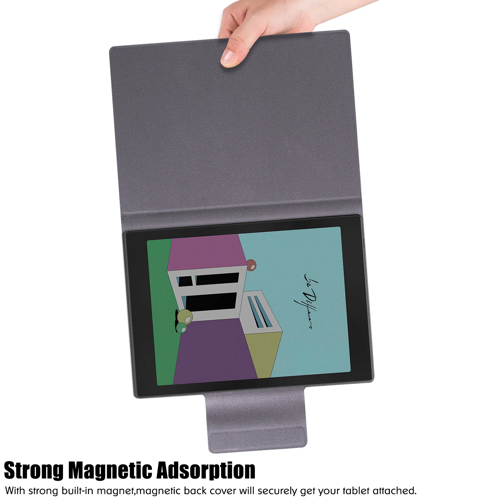 Magnetic Tablet Case for 7.8" Onyx Boox Tab8 C/Boox Tab Mini C-Slim Lightweight PU Leather Folio Cover with Auto Sleep/Wake
