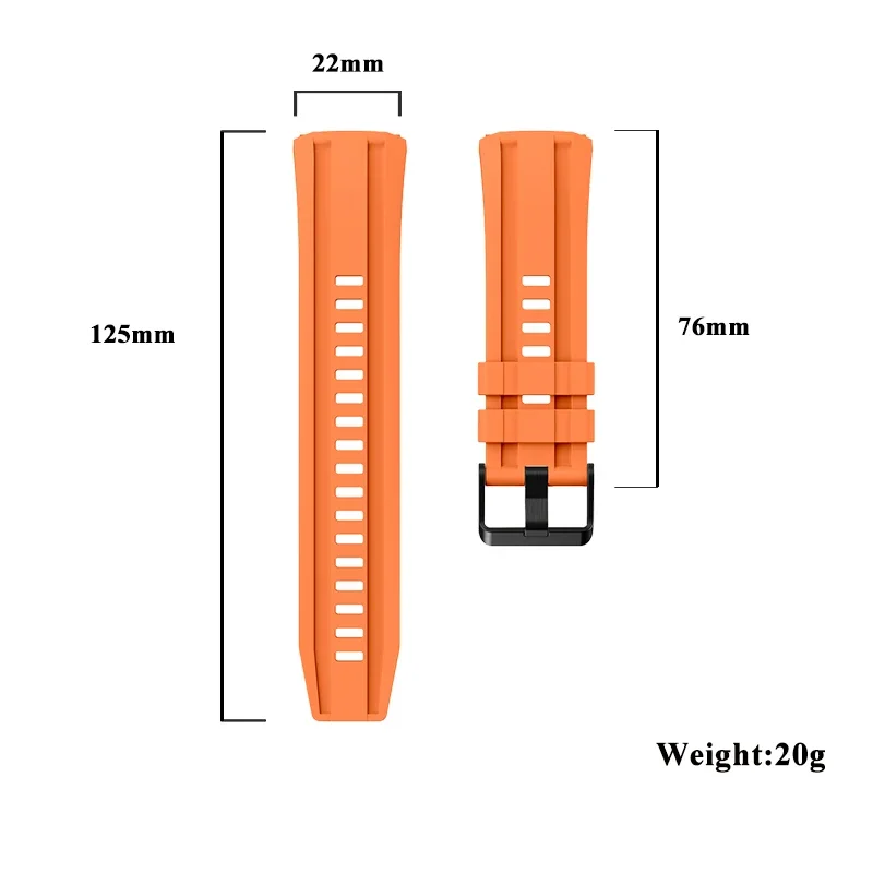 Premium Silicone Replacement Watch Band - No Gaps, Proprietary Design
