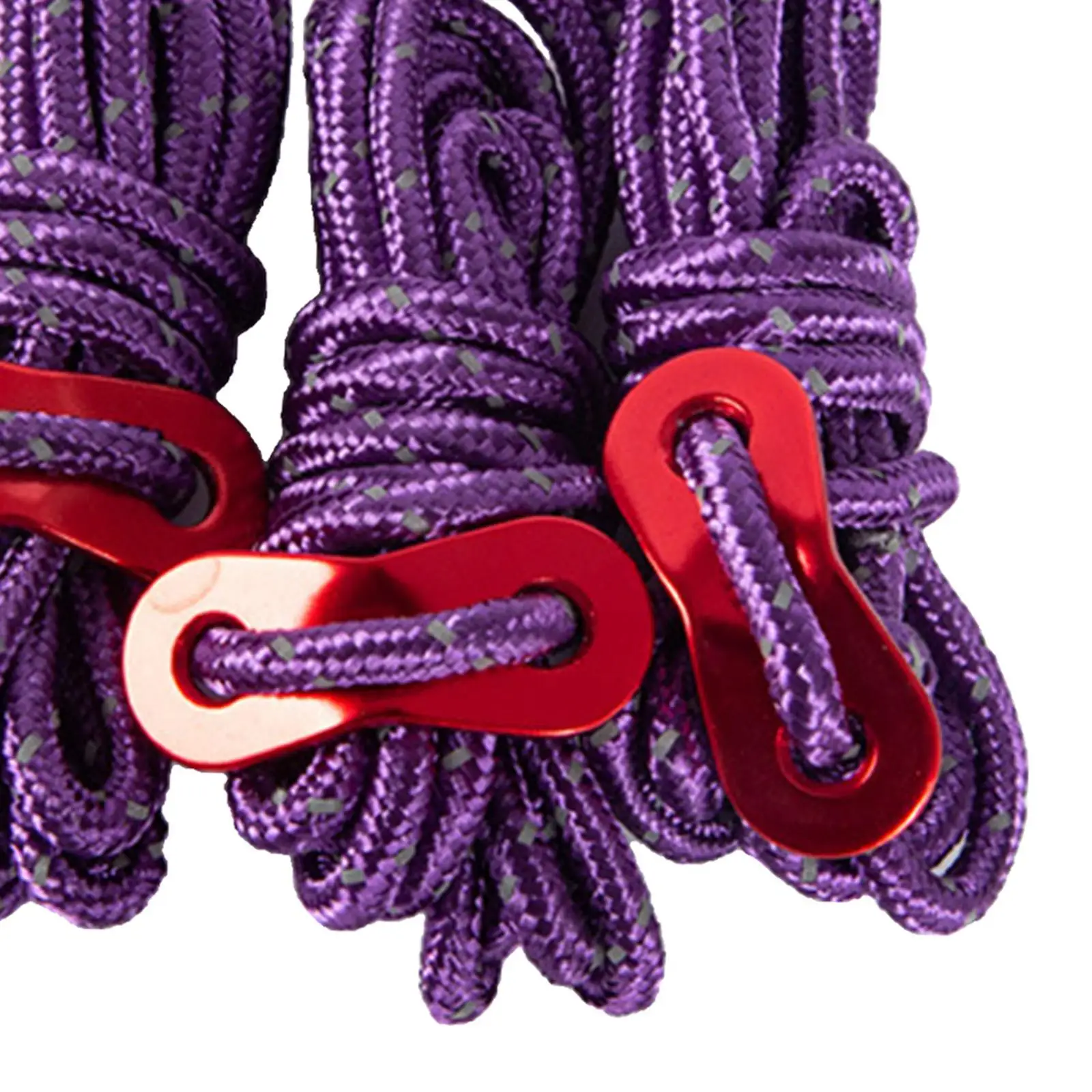 

4Pc 6 65ft Trip Reflective Nylon Cord Tent Guy line Rope for Outdoor Blue